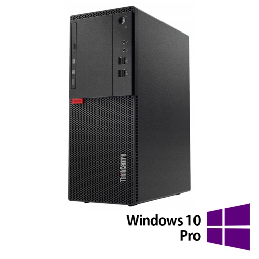 Calculator Refurbished LENOVO M710T Tower Intel Core i3-6100 3.70GHz 8GB DDR4 128GB SSD DVD-ROM + Windows 10 Pro