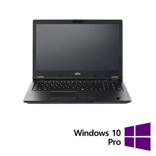 Laptop Refurbished Fujitsu LifeBook E559 Intel Core i5-8265U 1.60 - 3.90GHz 8GB DDR4 512GB SSD 15.6 Inch Full HD Fara Webcam + Windows 10 Pro