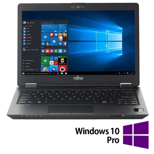 Laptop Refurbished Fujitsu LifeBook U728 Intel Core i5-8250U 1.60-3.40GHz 8GB DDR4 256GB SSD 12.5 Inch Full HD Webcam + Windows 10 Pro