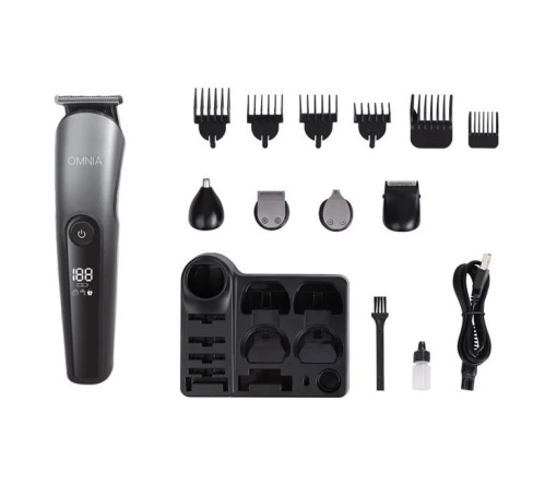 Set Profesional pentru Ras si Tuns, 11 in 1, ecran LCD, 16.5x6.5x20 cm, negru