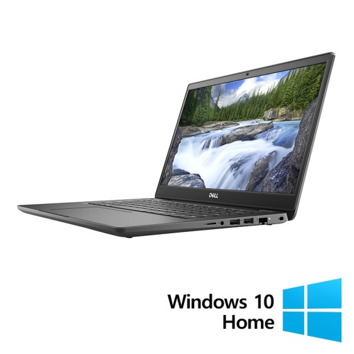 Laptop Refurbished DELL Latitude 3410 Intel Core i5-10210U 1.60 - 4.20GHz 8GB DDR4 256GB SSD 14 Inch Full HD Webcam + Windows 10 Home