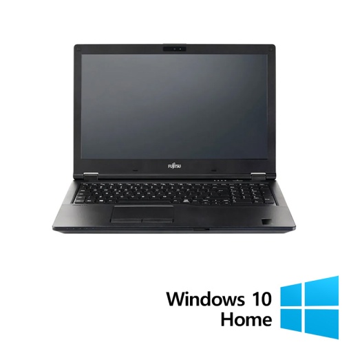 Laptop Refurbished Fujitsu LifeBook E559 Intel Core i5-8265U 1.60 - 3.90GHz 8GB DDR4 512GB SSD 15.6 Inch Full HD Fara Webcam + Windows 10 Home