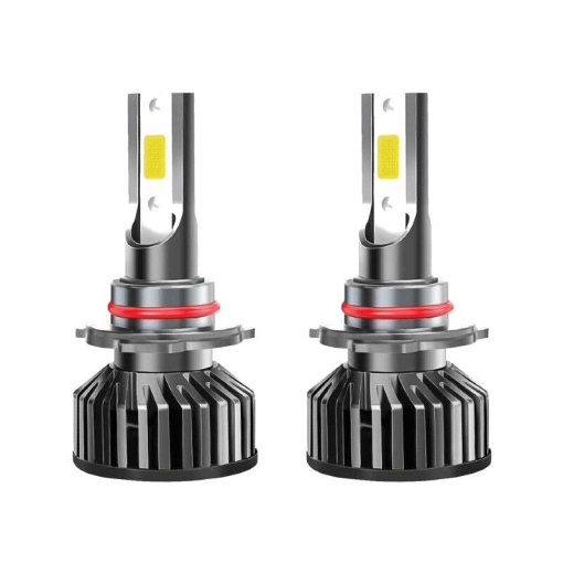 Set 2 becuri LED HB4 - 9006, 100W, COB, 12000LM, 6000K, lumina alb-rece