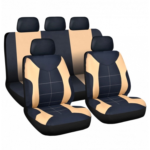 Set huse scaun auto ieftine Universale 9 piese model ELEGANCE