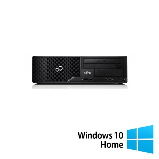Calculator Refurbished Fujitsu Esprimo E510 Desktop Intel Core i5-3470S 2.90GHz 4GB DDR3 500GB HDD DVD-RW + Windows 10 Home