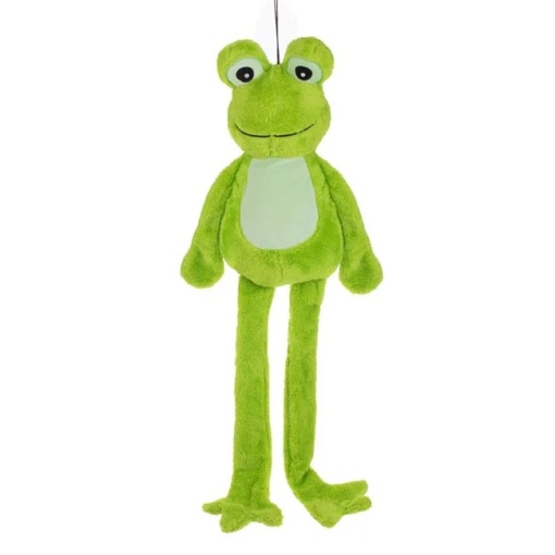 Jucarie pentru caini, din plus, in forma de broasca, dimensiune 80cm, verde