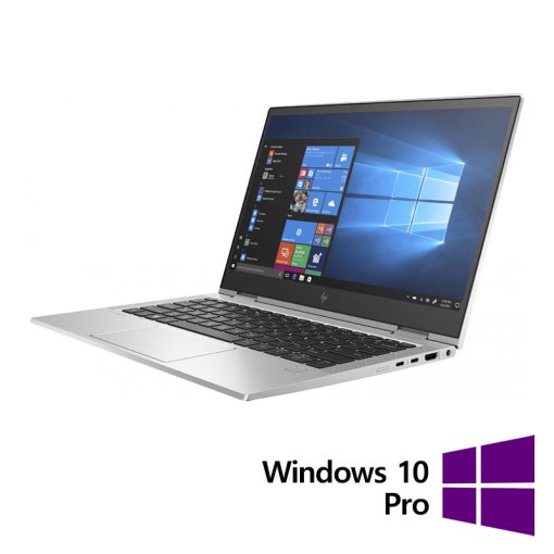 Laptop Refurbished HP EliteBook 830 G7 Intel Core i5-10210U 1.60 - 4.20GHz 8GB DDR4 256GB SSD 13.3 Inch Full HD IPS Webcam + Windows 10 Pro