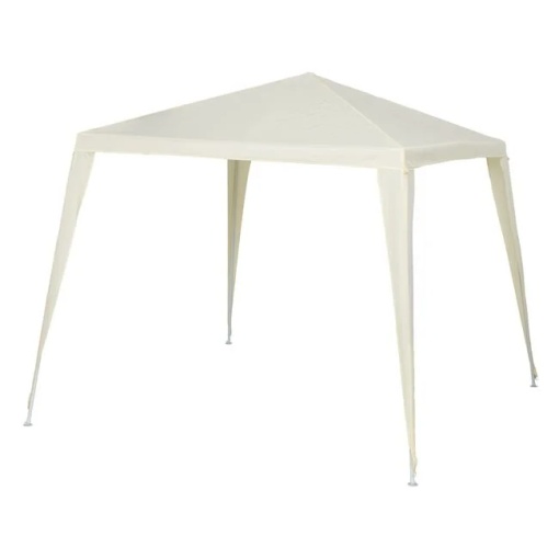 Pavilion Textil Tip Cort pentru Grădină, 2.4x2.4x3m, Ecru