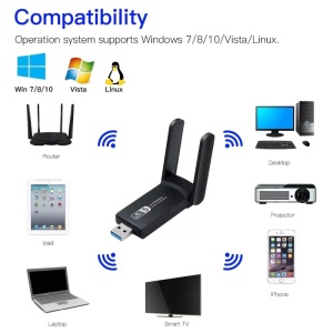 Adaptor Wireless Extender USB3.0, 1200 Mbps, Amplificator Semnal Wifi - Img 2