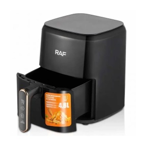Air fryer de 3 L, RAF R5362B, 1300 W, control digital, material antiaderent, 25x20x28 cm, negru - Img 4