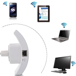 Amplificator semnal WiFi/Range Extender, 300 Mbps, WLAN 2.4 GHz - Img 3