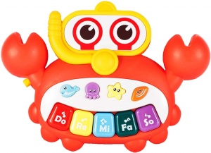 Antepremergator pentru copii 12 luni +, Malplay 2 in 1, cu jucarii detasabile, albastru - Img 5