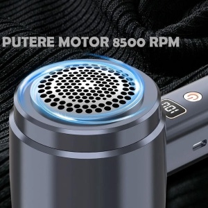 Aparat de Curatat Scame, Incarcare USB, Acumulator 500mAh, Ecran cu Afisaj LED - Img 4