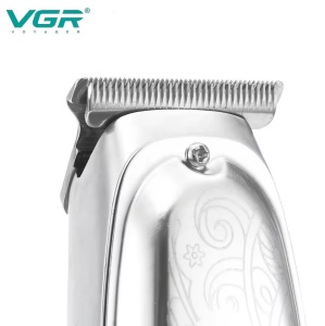 Aparat de tuns profesional VGR V-061, incarcare cu USB, 3W, afisaj LCD, argintiu - Img 5