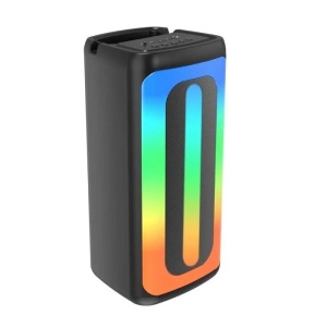 Boxa Portabila Bluetooth cu Microfon si Lumini, 20W, Karaoke, Baterie 2400 mAh, USB, Negru - Img 3