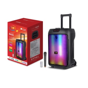 Boxa Portabila Stereo de 12" Lumina RGB, Subwoofer, Microfon si Telecomanda, 3000W, Negru - Img 3