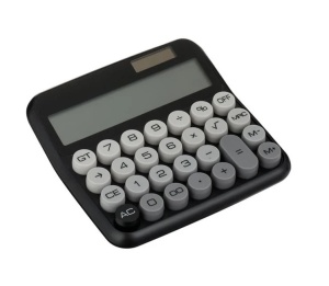 Calculator cu Taste Gri, 12 Cifre, 15x3.5x14.5 cm, negru - Img 1