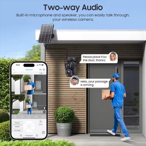 Camera de supraveghere duala, de exterior, bluetooth, zoom optic 10x, viziune nocturna, IP66 - Img 2