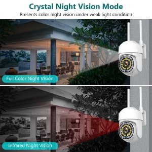Camera de supraveghere IP CCTV smart de 2MP, Wi-Fi, senzor lumina si miscare, infrarosu, alerte, alba - Img 16
