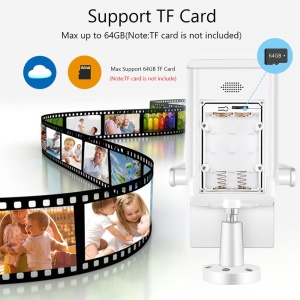 Camera de supraveghere solara, IP66, Full-HD, 2MP, infrared, cu microfon si difuzor, alb - Img 3