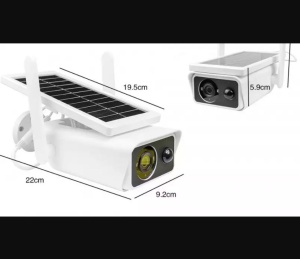 Camera de supraveghere solara, IP66, Full-HD, 2MP, infrared, cu microfon si difuzor, alb - Img 12