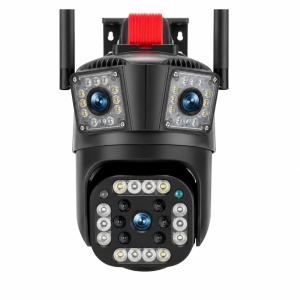 Camera de Supraveghere WiFi 9MP Ultra HD, 3 Lentile, PTZ 355°, Detectare Umana AI, Vedere Nocturna Color, Audio Bidirectional - Img 13