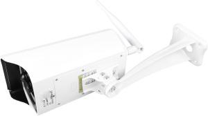 Camera de supraveghere wireless 2.4G WiFi, cu incarcare solara, PIR, acumulator, IP67, pentru exterior, alb - Img 6