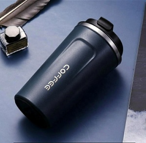 Cana termos Coffee, Capacitate 510 ml, Cafea sau alte bauturi, Inox, Gri - Img 2