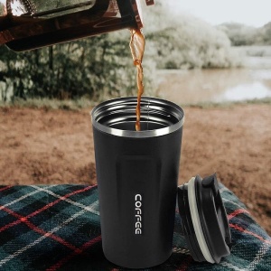Cana Termos Coffee,Capacitate 510 ml,Portabil,Pereti Dubli - Img 6