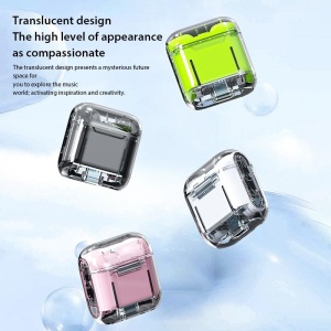 Casti In-Ear Bluetooth, Wireless 5.3, TM10 cu carcasa transparenta - Img 19