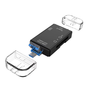 Cititor de Carduri de memorie SD, MicroSD/TF cu USB, USB Type-C 3.1, Micro USB - Img 8