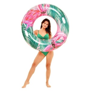 Colac Gonflabil, Flamingo, 115cm, Verde-Roz - Img 1