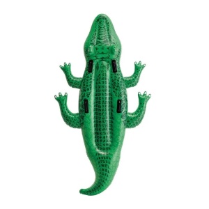 Crocodil Gonflabil pentru copii 3 ani+, Intex, Marime mare 2.03x1.14 m, Verde - Img 6
