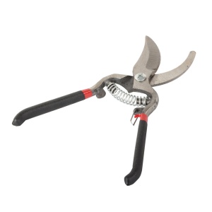 Foarfeca pentru gradina, din otel forjat, lungime totala de 20.5cm, lama de 5.5cm, argintiu-negru - Img 6