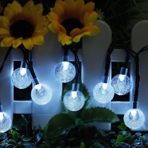 Ghirlanda Solara cu 20 LED-uri RGB, IP44, 4.85m, Cablu Negru - Img 8