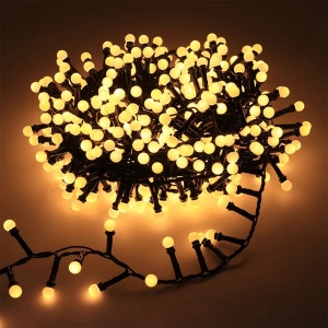 Instalatie de Lumini cu 300 LED-uri RGB, 15m Lungime, cu Lumina Calda/Rece/Multicolora - Img 4