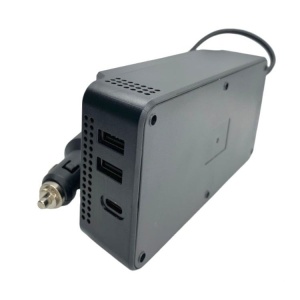 Invertor de Tensiune de la Priza Auto 12V la Priza EU Dubla 230V, 300W, Afisaj Digital - Img 5