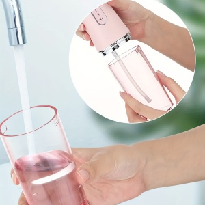 Irigator oral pentru dus bucal, 4 accesorii si 3 moduri curatare, Capacitate 220mL - Img 9