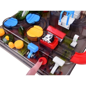 Joc Interactiv Aventura Feroviara, cu Obstacole pentru Masini, pentru copii 3 ani+, Multicolor - Img 3