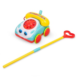Jucarie de tras pentru copii 1 an+, telefon, plastic, 53x14x19.5cm, multicolor - Img 4