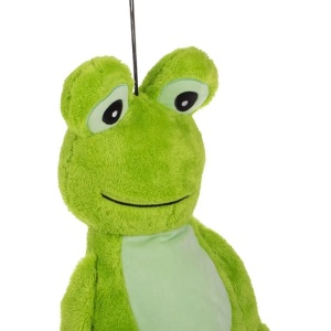 Jucarie pentru caini, din plus, in forma de broasca, dimensiune 80cm, verde - Img 2