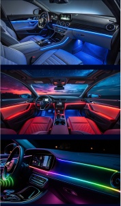 Kit lumini ambientale auto RGB interior 18 in 1 cu control din aplicatie - Img 4