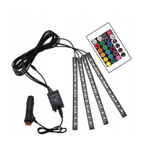 Kit lumini auto 48 LED-uri, Iluminare RGB, Control cu telecomanda - Img 5