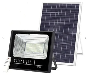 KIT Proiector 200w LED DIMABIL JORTAN cu Panou Solar INDIVIDUAL si Telecomanda - Img 6