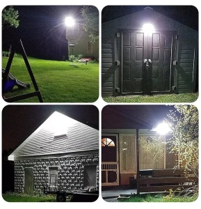 Lampa 216 LED SMD cu panou solar, Putere 50W, Senzor de miscare si telecomanda - Img 5
