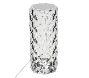 Lampa cu USB si funcție tactila, 3 niveluri de lumina, Dimensiune 9x21.5cm, Transparenta
