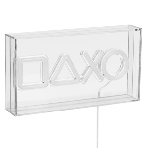 Lampa decorativa transparenta cu LED neon colorat Gamer, Intensitate luminoasa ridicata, Dimensiune 23x12.7 cm - Img 3