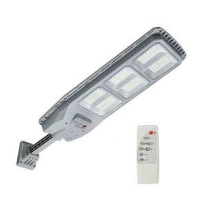 Lampa solara cu telecomanda si suport, 100/150/200W, senzor de miscare, 3/6/12 cadrane, 108 LED-uri, 6000k, 10000lm, IP66, 31x19, gri - Img 5