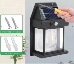 Lampa solara de perete cu senzor de miscare Led IP65 3W 3.7v BK-888 - Img 3