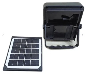 Lampa solara multifunctionala GD-2206B pentru camping, tip proiector, cu picior - Img 2
